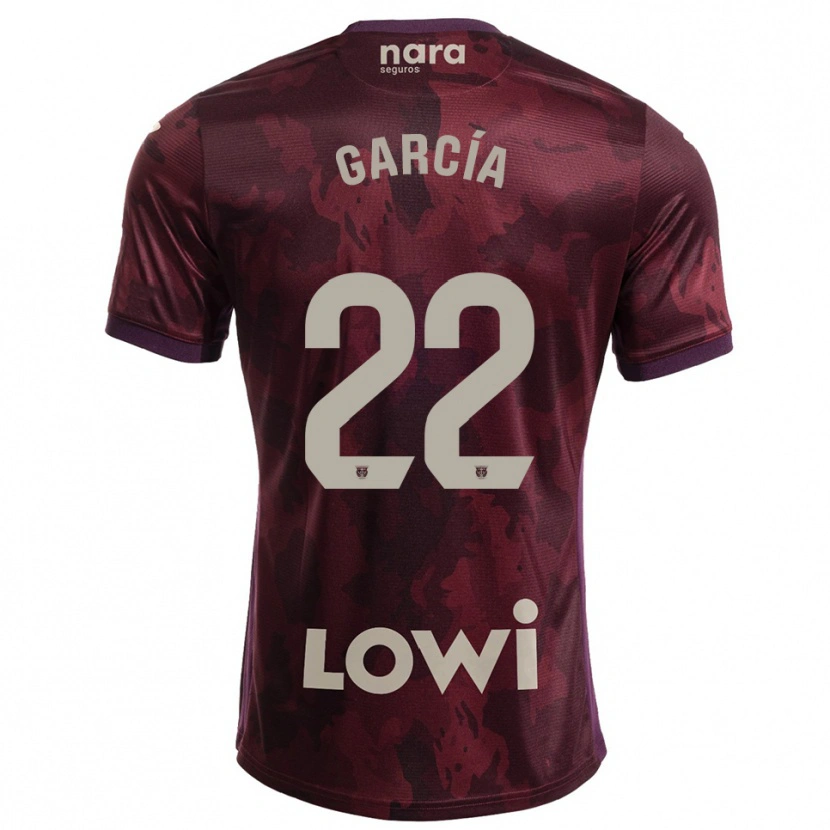 Danxen Damen Hugo García #22 Burgunderrot Weiß Auswärtstrikot Trikot 2025/26 T-Shirt Österreich