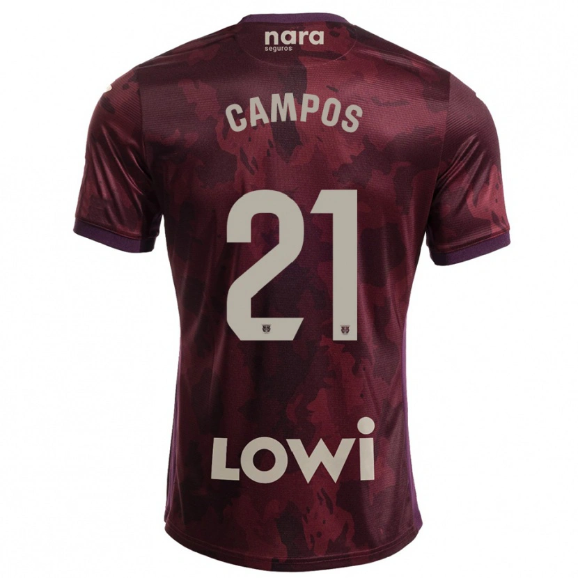 Danxen Damen Andrés Campos #21 Burgunderrot Weiß Auswärtstrikot Trikot 2025/26 T-Shirt Österreich