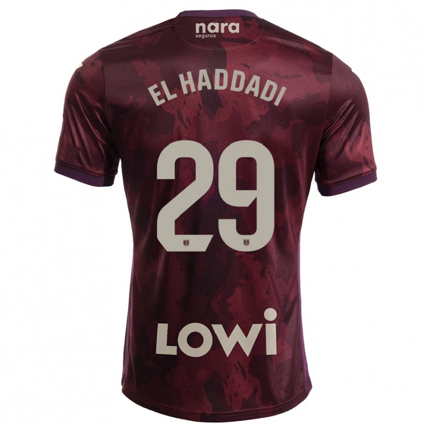 Danxen Damen Suleiman El Haddadi #29 Burgunderrot Weiß Auswärtstrikot Trikot 2025/26 T-Shirt Österreich