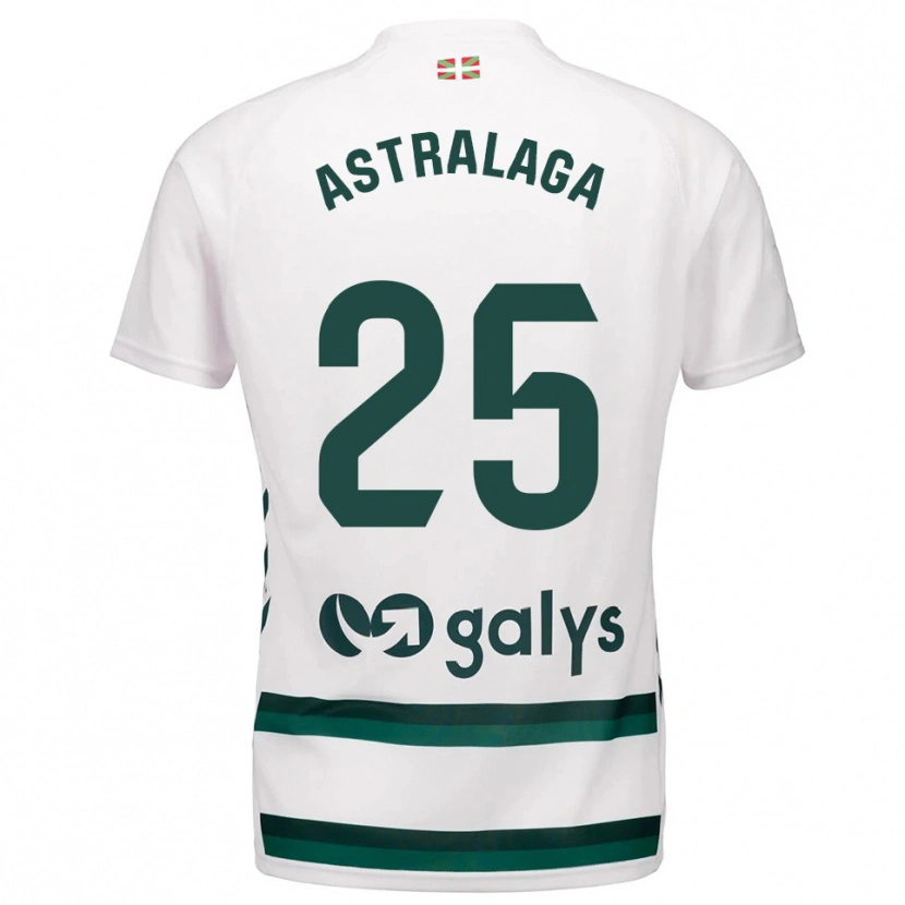 Danxen Damen Eunate Astralaga Aranguren #25 Weiß Grün Auswärtstrikot Trikot 2025/26 T-Shirt Österreich