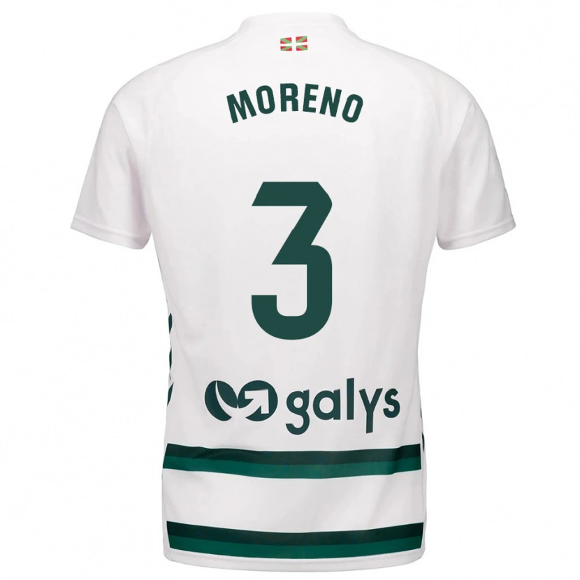 Danxen Damen Marco Moreno #3 Weiß Grün Auswärtstrikot Trikot 2025/26 T-Shirt Österreich