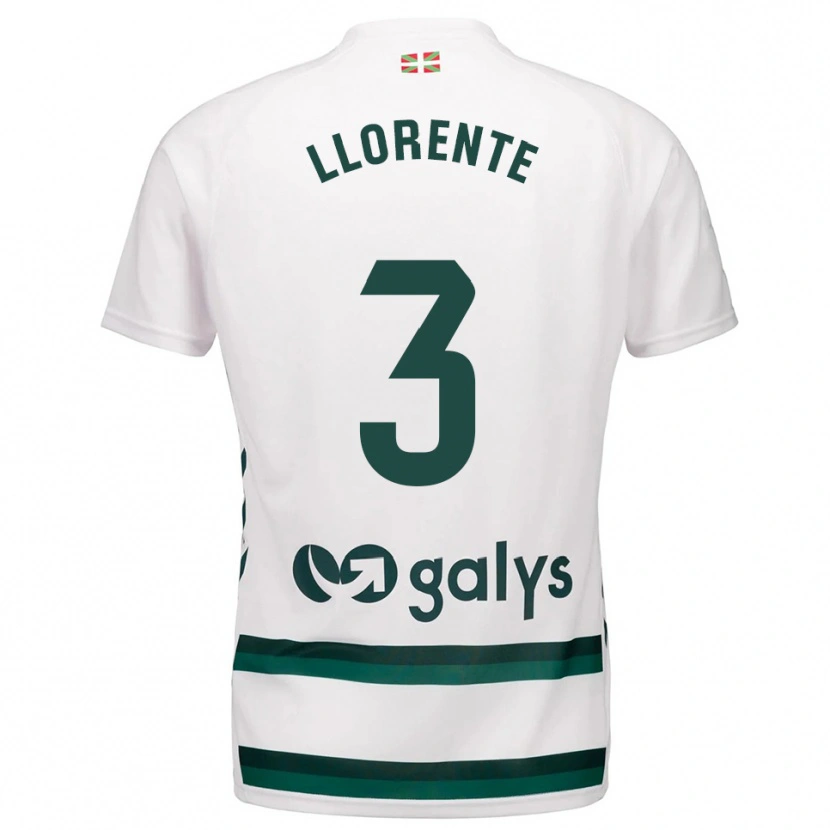 Danxen Damen Oier Llorente #3 Weiß Grün Auswärtstrikot Trikot 2025/26 T-Shirt Österreich