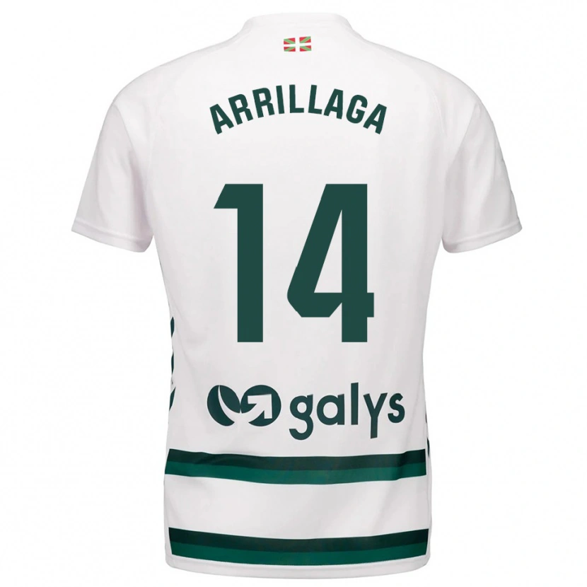 Danxen Damen Hodei Arrillaga #14 Weiß Grün Auswärtstrikot Trikot 2025/26 T-Shirt Österreich