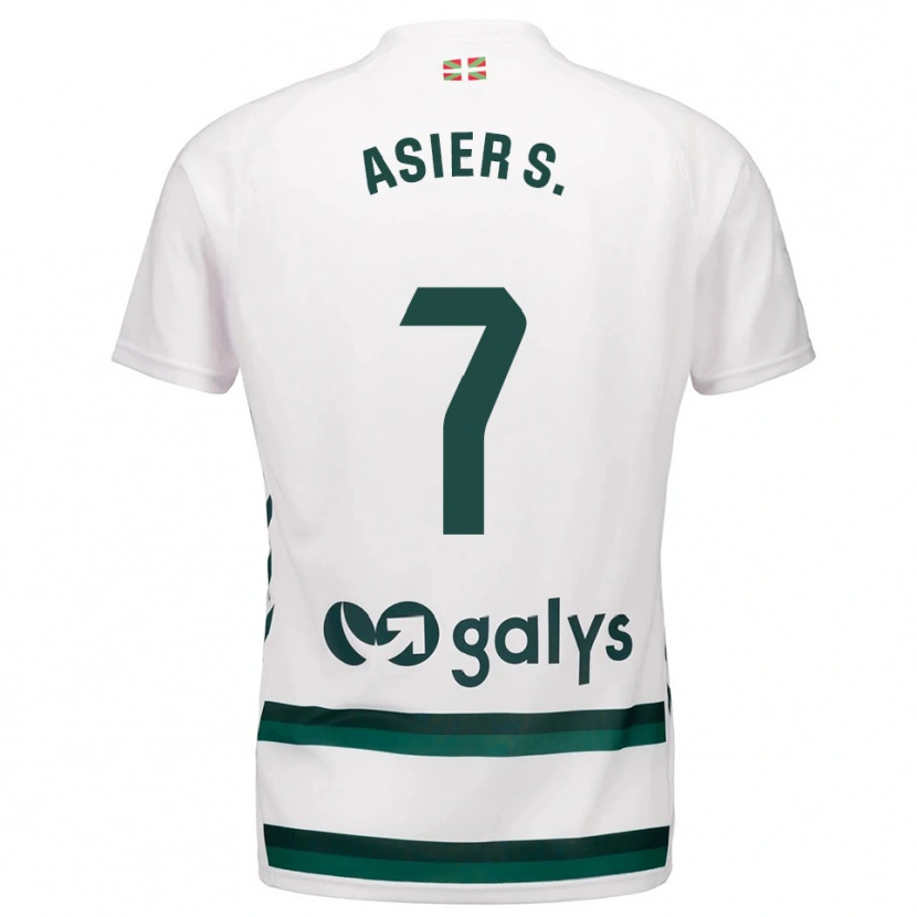 Danxen Damen Asier Sánchez #7 Weiß Grün Auswärtstrikot Trikot 2025/26 T-Shirt Österreich