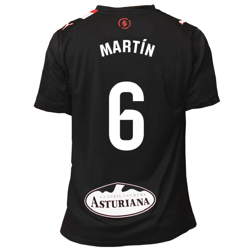 Danxen Damen Nacho Martín #6 Schwarz Weiß Auswärtstrikot Trikot 2025/26 T-Shirt Österreich