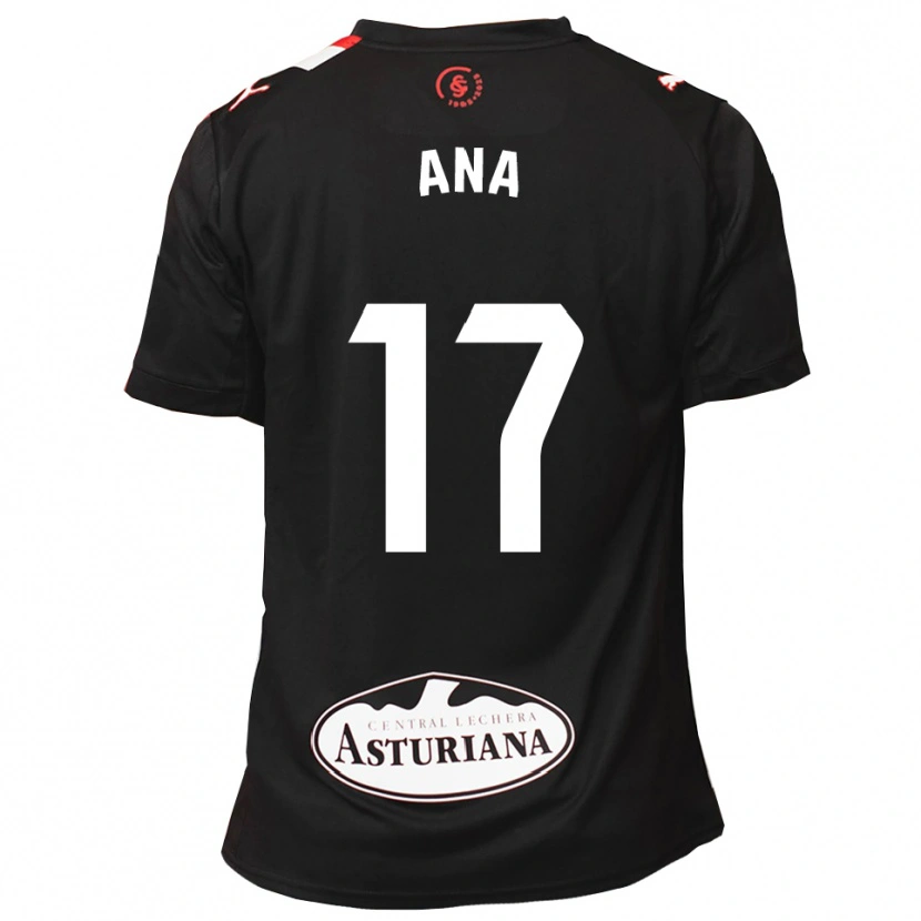Danxen Damen Ana Gloria Campoamor Paredes #17 Schwarz Weiß Auswärtstrikot Trikot 2025/26 T-Shirt Österreich