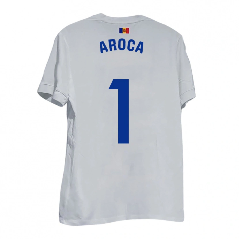 Danxen Damen Víctor Aroca #1 Weiß Blau Gelb Auswärtstrikot Trikot 2025/26 T-Shirt Österreich