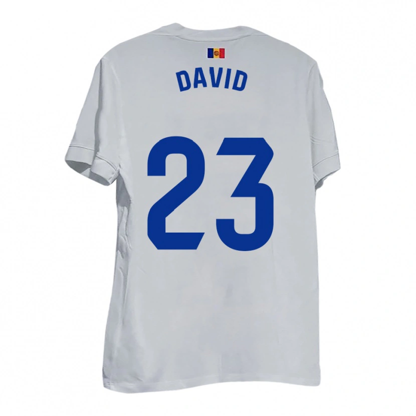 Danxen Damen David De La Fuente #23 Weiß Blau Gelb Auswärtstrikot Trikot 2025/26 T-Shirt Österreich