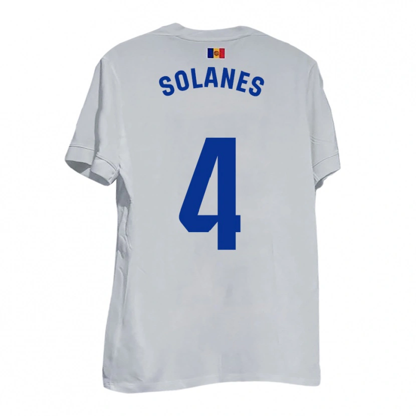 Danxen Damen Albert Solanes #4 Weiß Blau Gelb Auswärtstrikot Trikot 2025/26 T-Shirt Österreich