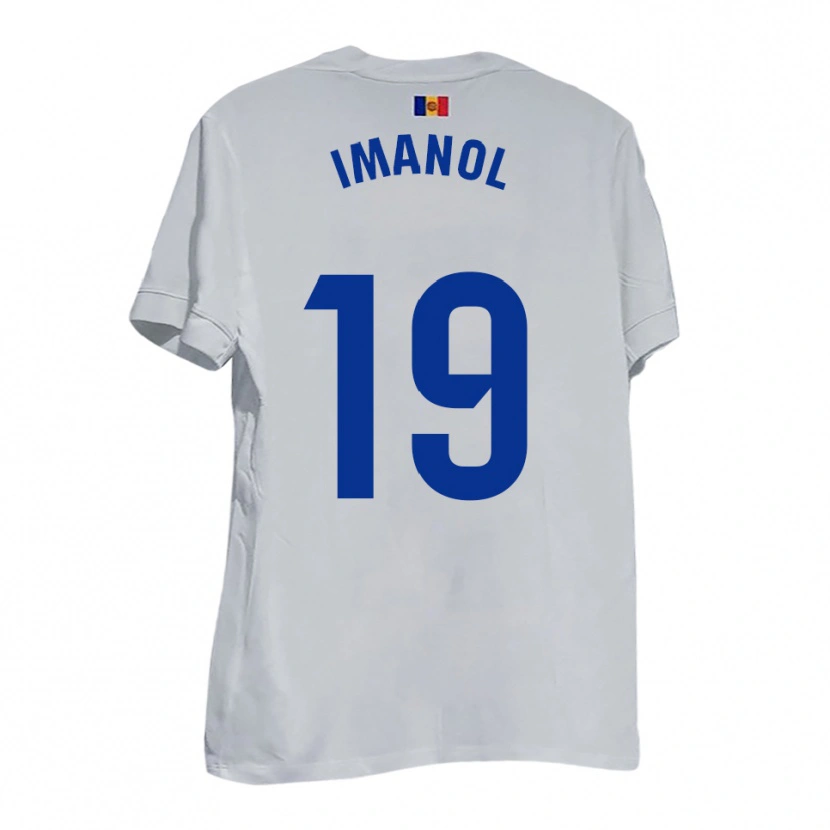 Danxen Damen Imanol García De Albéniz #19 Weiß Blau Gelb Auswärtstrikot Trikot 2025/26 T-Shirt Österreich