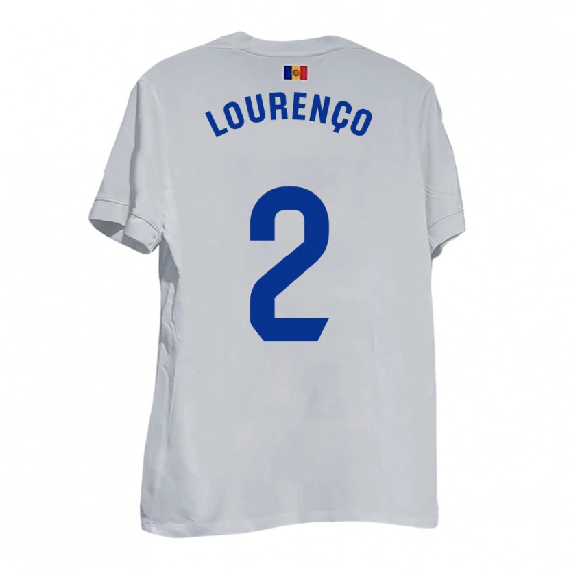 Danxen Damen Lucas Lourenço #2 Weiß Blau Gelb Auswärtstrikot Trikot 2025/26 T-Shirt Österreich