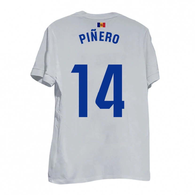Danxen Damen Roger Piñero #14 Weiß Blau Gelb Auswärtstrikot Trikot 2025/26 T-Shirt Österreich