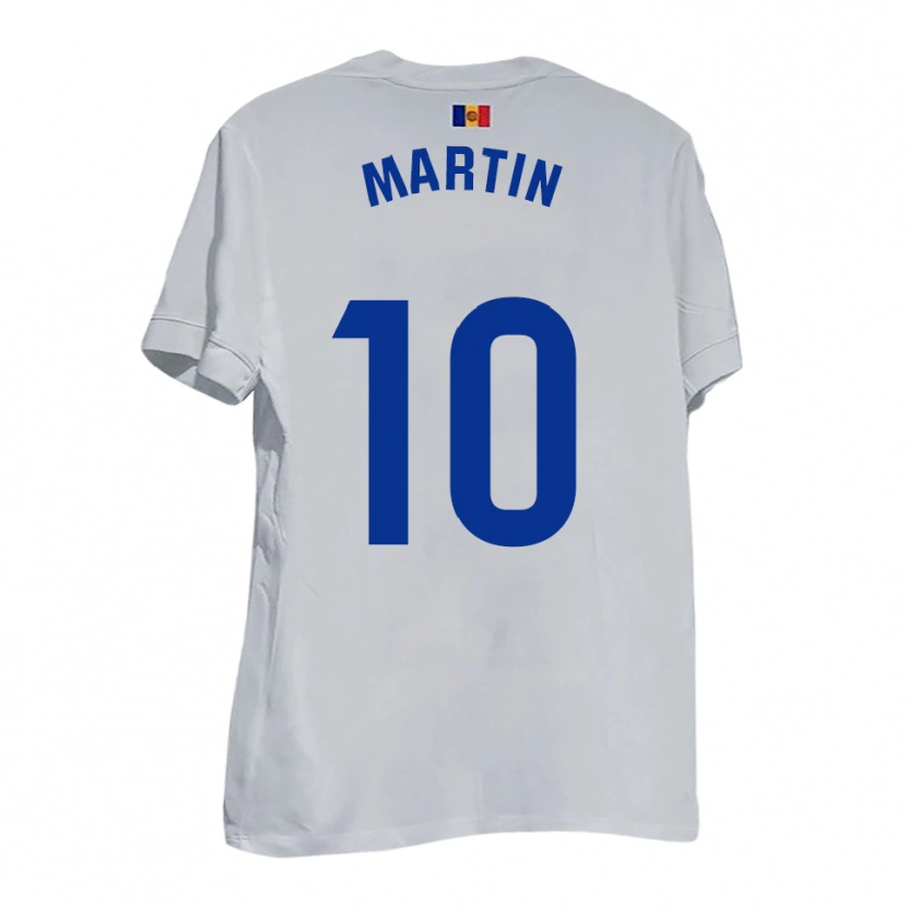 Danxen Damen Álvaro Martín #10 Weiß Blau Gelb Auswärtstrikot Trikot 2025/26 T-Shirt Österreich