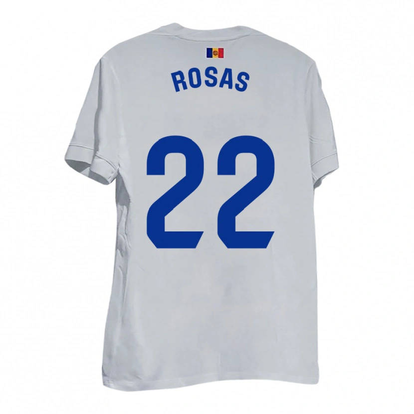 Danxen Damen Berto Rosas #22 Weiß Blau Gelb Auswärtstrikot Trikot 2025/26 T-Shirt Österreich