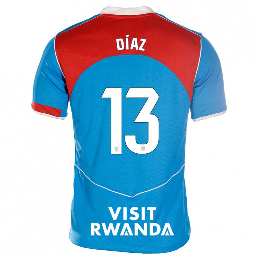 Danxen Damen Diego Díaz #13 Blau Weiß Ausweichtrikot Trikot 2025/26 T-Shirt Österreich