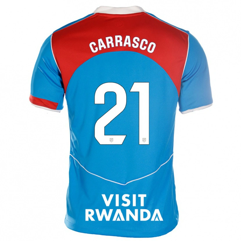Danxen Damen Yannick Carrasco #21 Blau Weiß Ausweichtrikot Trikot 2025/26 T-Shirt Österreich