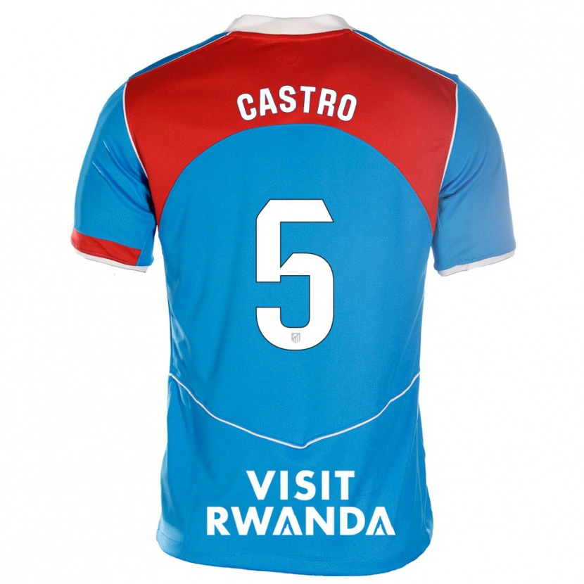 Danxen Damen Oscar Castro #5 Blau Weiß Ausweichtrikot Trikot 2025/26 T-Shirt Österreich