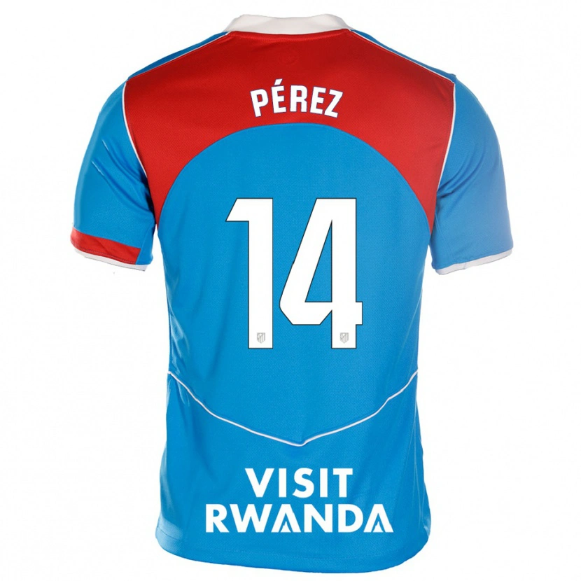 Danxen Damen Diego Pérez #14 Blau Weiß Ausweichtrikot Trikot 2025/26 T-Shirt Österreich