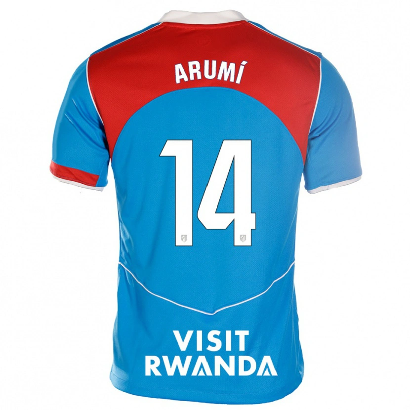 Danxen Damen Joel Arumí #14 Blau Weiß Ausweichtrikot Trikot 2025/26 T-Shirt Österreich