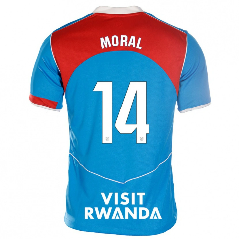 Danxen Damen Lucía Moral #14 Blau Weiß Ausweichtrikot Trikot 2025/26 T-Shirt Österreich