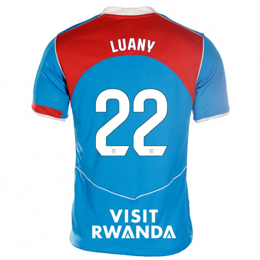 Danxen Damen Luany Vitória Da Silva Rosa #22 Blau Weiß Ausweichtrikot Trikot 2025/26 T-Shirt Österreich