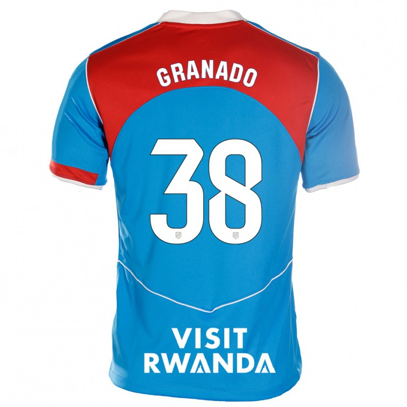 Danxen Damen Adrian Granado #38 Blau Weiß Ausweichtrikot Trikot 2025/26 T-Shirt Österreich