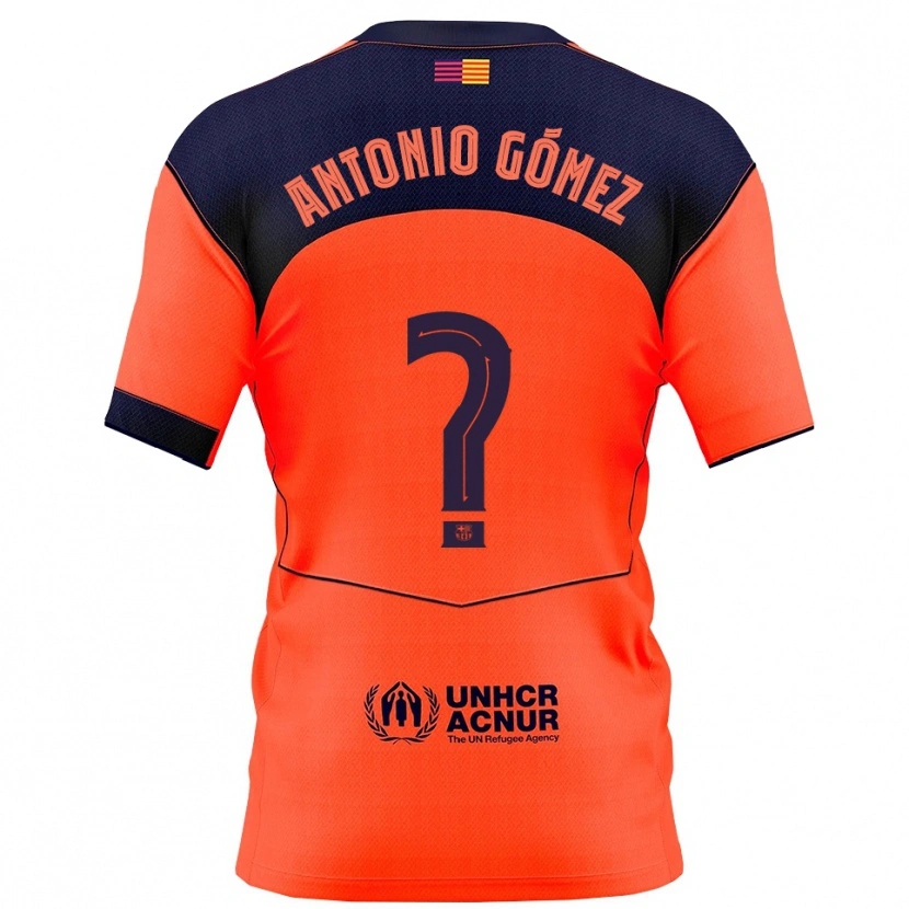 Danxen Damen Antonio Gómez #0 Orange Marine Ausweichtrikot Trikot 2025/26 T-Shirt Österreich