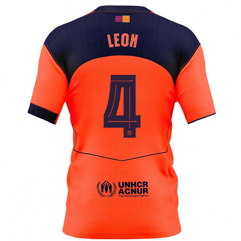 Danxen Damen Maria Pilar Leon #4 Orange Marine Ausweichtrikot Trikot 2025/26 T-Shirt Österreich