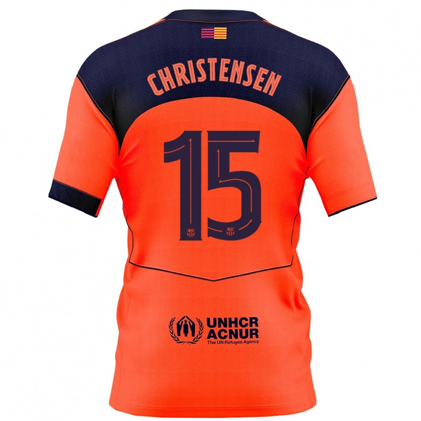 Danxen Damen Andreas Christensen #15 Orange Marine Ausweichtrikot Trikot 2025/26 T-Shirt Österreich