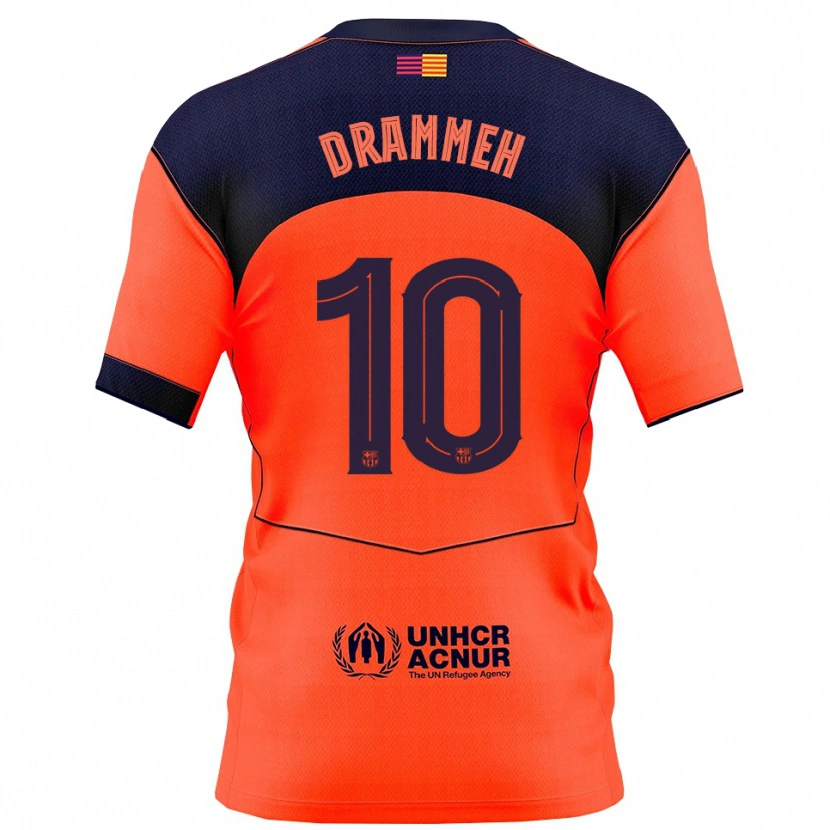 Danxen Damen Alieu Drammeh #10 Orange Marine Ausweichtrikot Trikot 2025/26 T-Shirt Österreich
