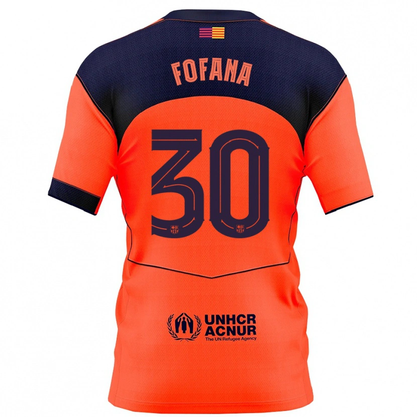 Danxen Damen Nuhu Fofana #30 Orange Marine Ausweichtrikot Trikot 2025/26 T-Shirt Österreich