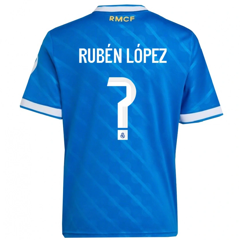 Danxen Damen Rubén López #0 Blau Weiß Ausweichtrikot Trikot 2025/26 T-Shirt Österreich