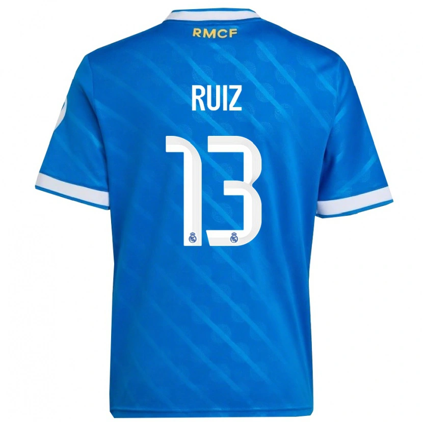 Danxen Damen Guillermo Ruiz #13 Blau Weiß Ausweichtrikot Trikot 2025/26 T-Shirt Österreich