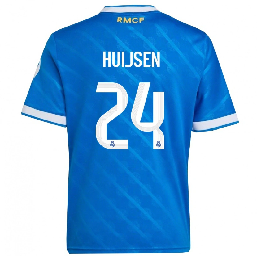 Danxen Damen Dean Huijsen #24 Blau Weiß Ausweichtrikot Trikot 2025/26 T-Shirt Österreich