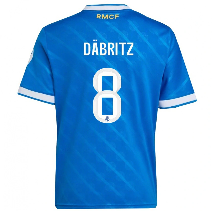Danxen Damen Sara Däbritz #8 Blau Weiß Ausweichtrikot Trikot 2025/26 T-Shirt Österreich