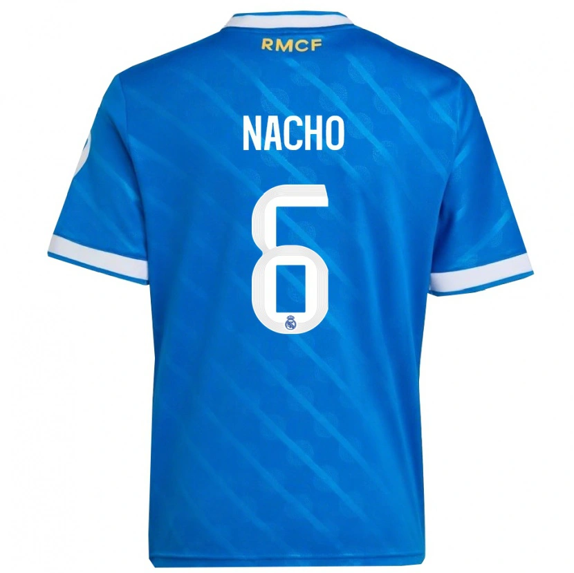 Danxen Damen Nacho Fernandez #6 Blau Weiß Ausweichtrikot Trikot 2025/26 T-Shirt Österreich