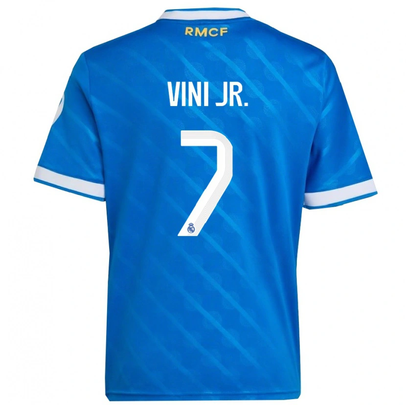 Danxen Damen Vinicius Junior #7 Blau Weiß Ausweichtrikot Trikot 2025/26 T-Shirt Österreich