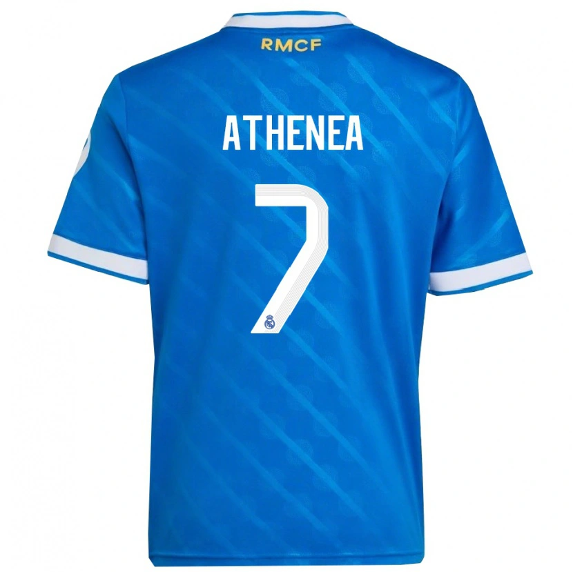 Danxen Damen Athenea Del Castillo #7 Blau Weiß Ausweichtrikot Trikot 2025/26 T-Shirt Österreich