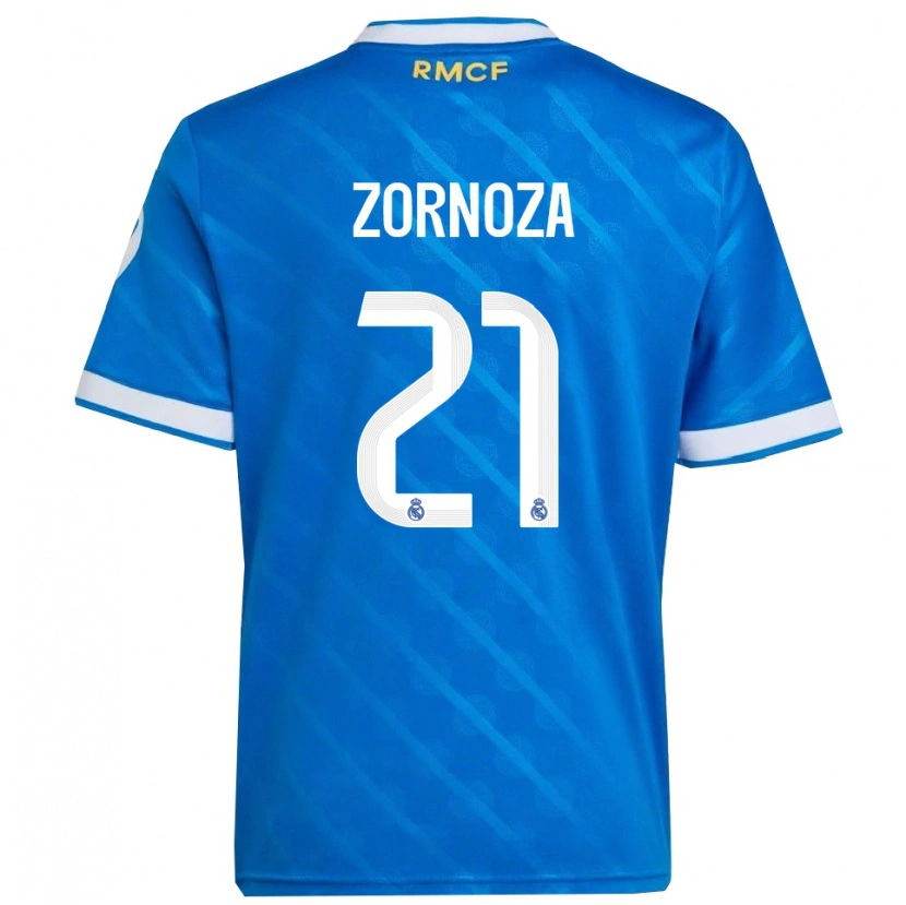 Danxen Damen Claudia Zornoza #21 Blau Weiß Ausweichtrikot Trikot 2025/26 T-Shirt Österreich