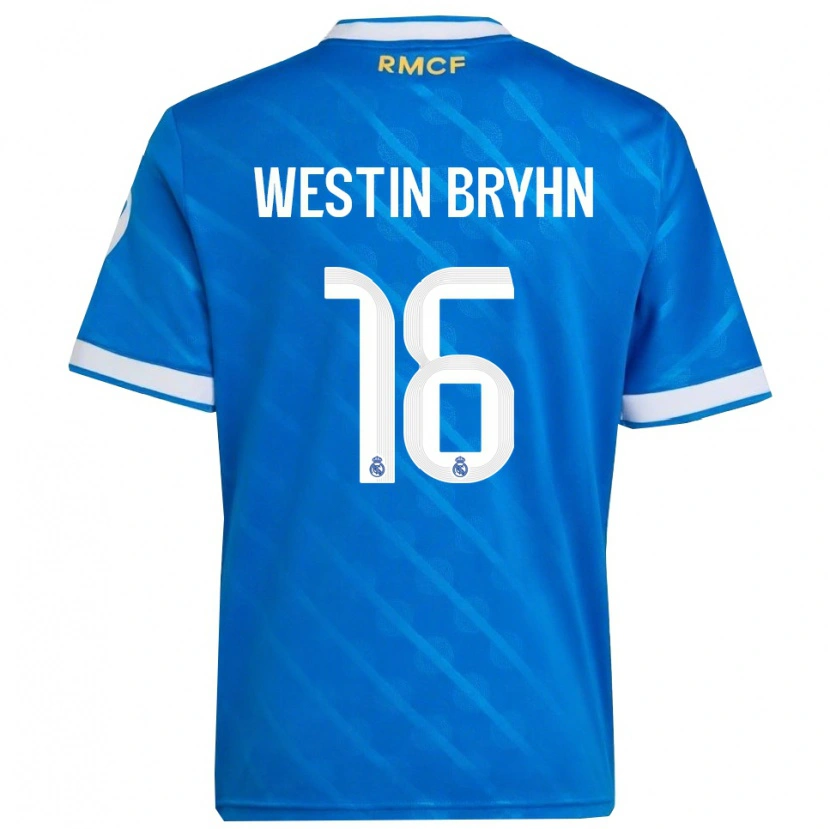Danxen Damen Leon Westin Bryhn #16 Blau Weiß Ausweichtrikot Trikot 2025/26 T-Shirt Österreich