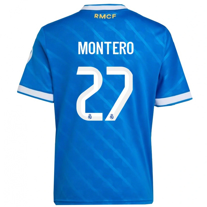 Danxen Damen Pablo Montero #27 Blau Weiß Ausweichtrikot Trikot 2025/26 T-Shirt Österreich
