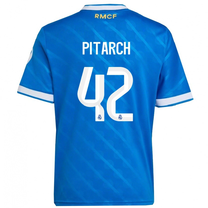 Danxen Damen Thiago Pitarch #42 Blau Weiß Ausweichtrikot Trikot 2025/26 T-Shirt Österreich