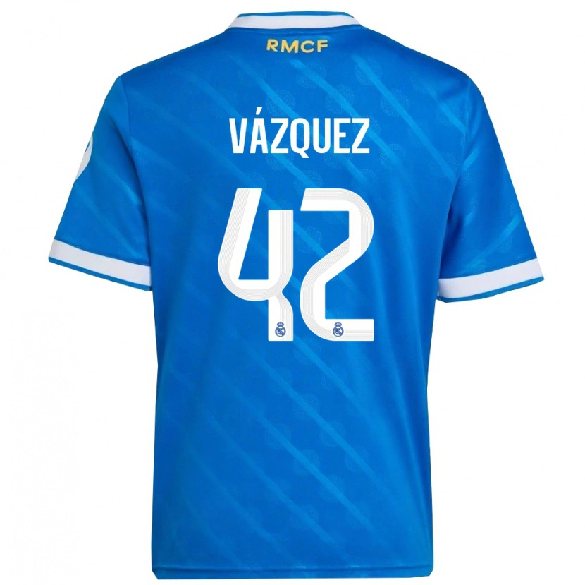 Danxen Damen Erik Vázquez #42 Blau Weiß Ausweichtrikot Trikot 2025/26 T-Shirt Österreich