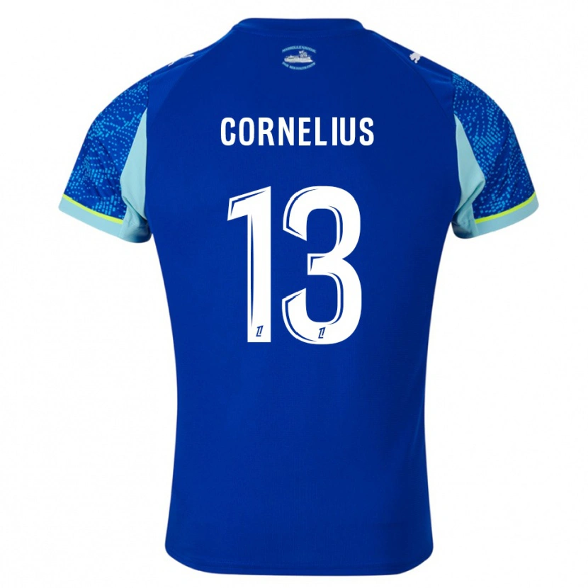 Danxen Damen Derek Cornelius #13 Himmelblau Weiß Ausweichtrikot Trikot 2025/26 T-Shirt Österreich