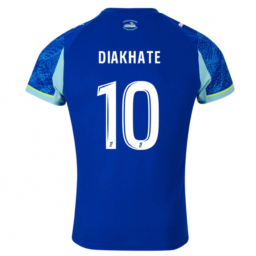 Danxen Damen Ndeye Awa Diakhaté #10 Himmelblau Weiß Ausweichtrikot Trikot 2025/26 T-Shirt Österreich