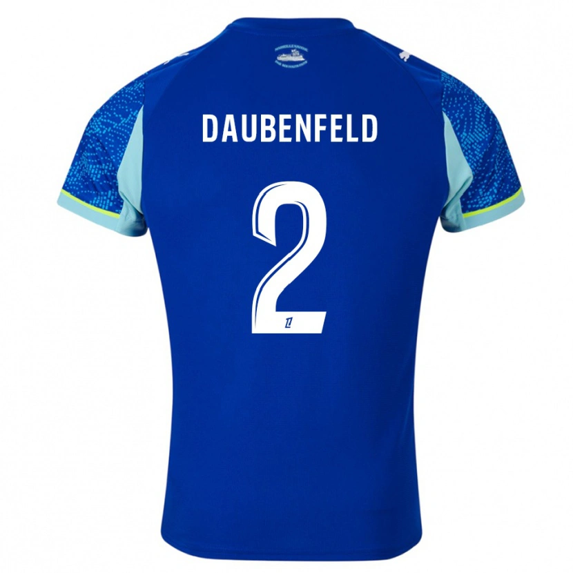 Danxen Damen Lucas Daubenfeld #2 Himmelblau Weiß Ausweichtrikot Trikot 2025/26 T-Shirt Österreich