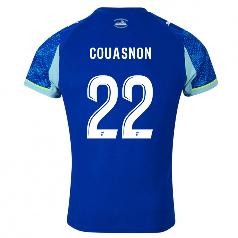 Danxen Damen Roxane Couasnon #22 Himmelblau Weiß Ausweichtrikot Trikot 2025/26 T-Shirt Österreich