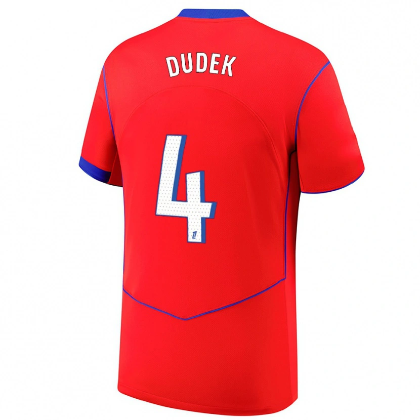 Danxen Damen Paulina Dudek #4 Rot Blau Weiß Ausweichtrikot Trikot 2025/26 T-Shirt Österreich