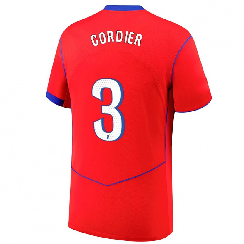 Danxen Damen Thomas Cordier #3 Rot Blau Weiß Ausweichtrikot Trikot 2025/26 T-Shirt Österreich