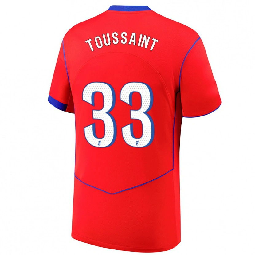 Danxen Damen Océane Toussaint #33 Rot Blau Weiß Ausweichtrikot Trikot 2025/26 T-Shirt Österreich